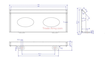 Auger Attachment Motor with 6" Drill Tip for Stand Up Skid Steers -  Parts from Trade-Army.com