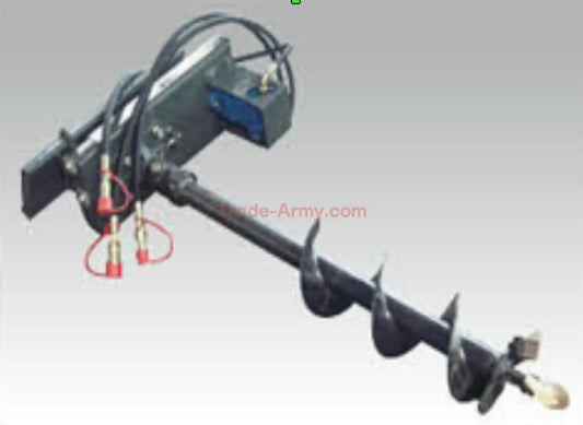 Auger Attachment Motor with 6" Drill Tip for Stand Up Skid Steers -  Parts from Trade-Army.com