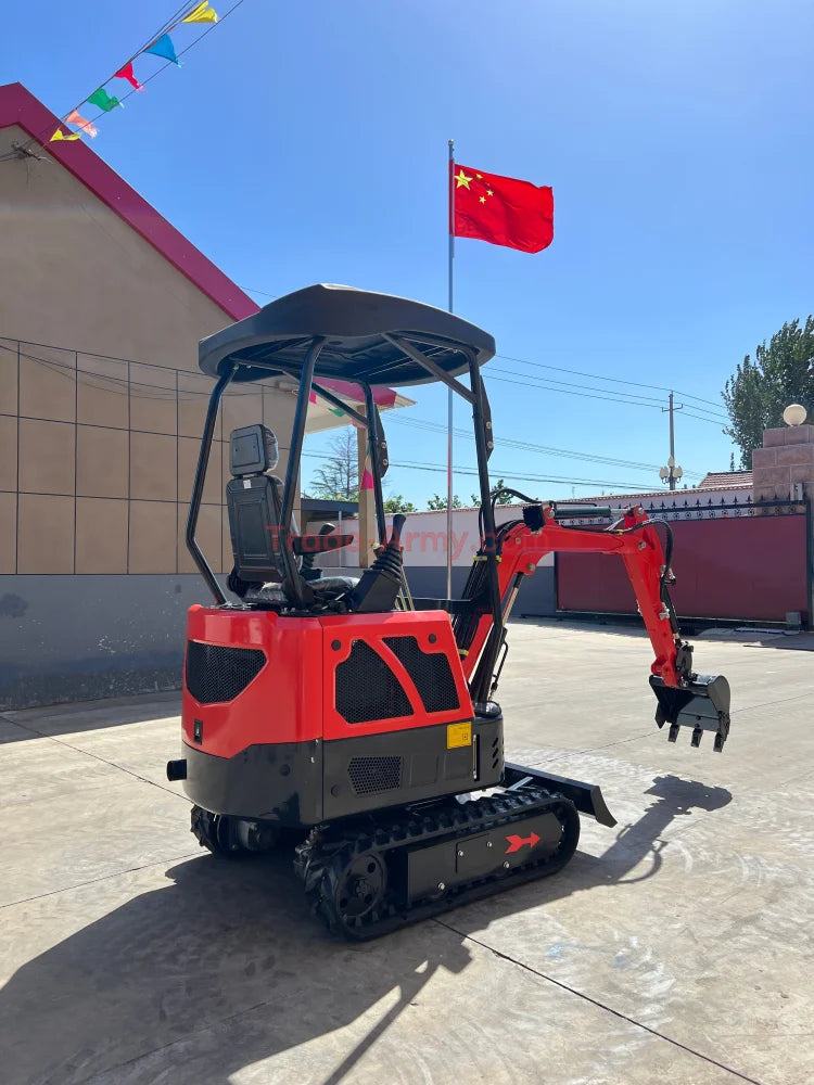 Burly 1.7-Ton Mini Excavator with Kubota D722 Engine -  Excavator from BurlyHE.com