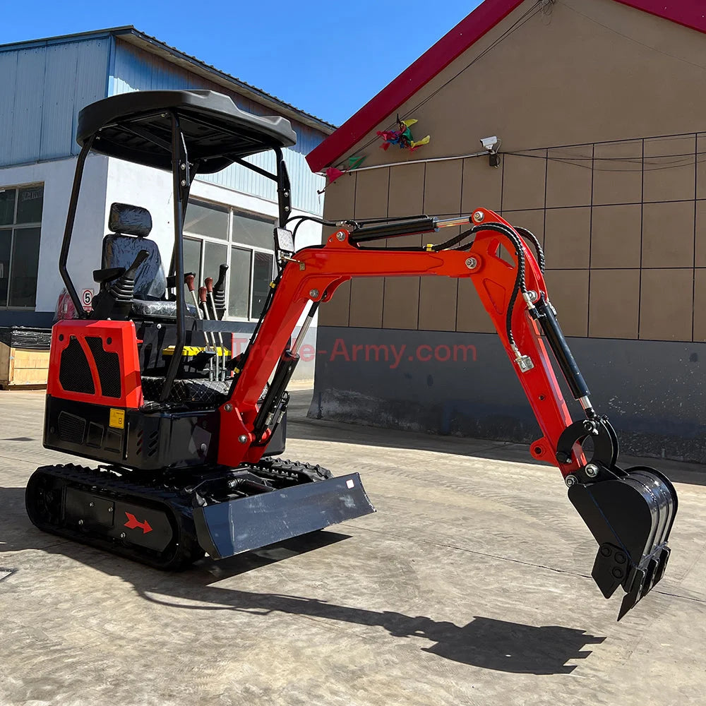 Burly 1.7-Ton Mini Excavator with Kubota D722 Engine -  Excavator from BurlyHE.com