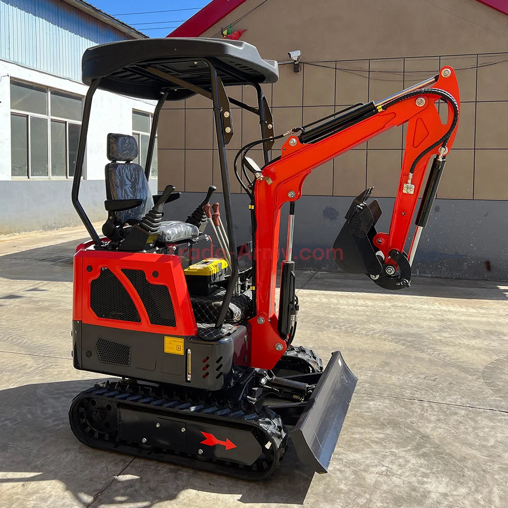 Burly 1.7-Ton Mini Excavator with Kubota D722 Engine -  Excavator from BurlyHE.com