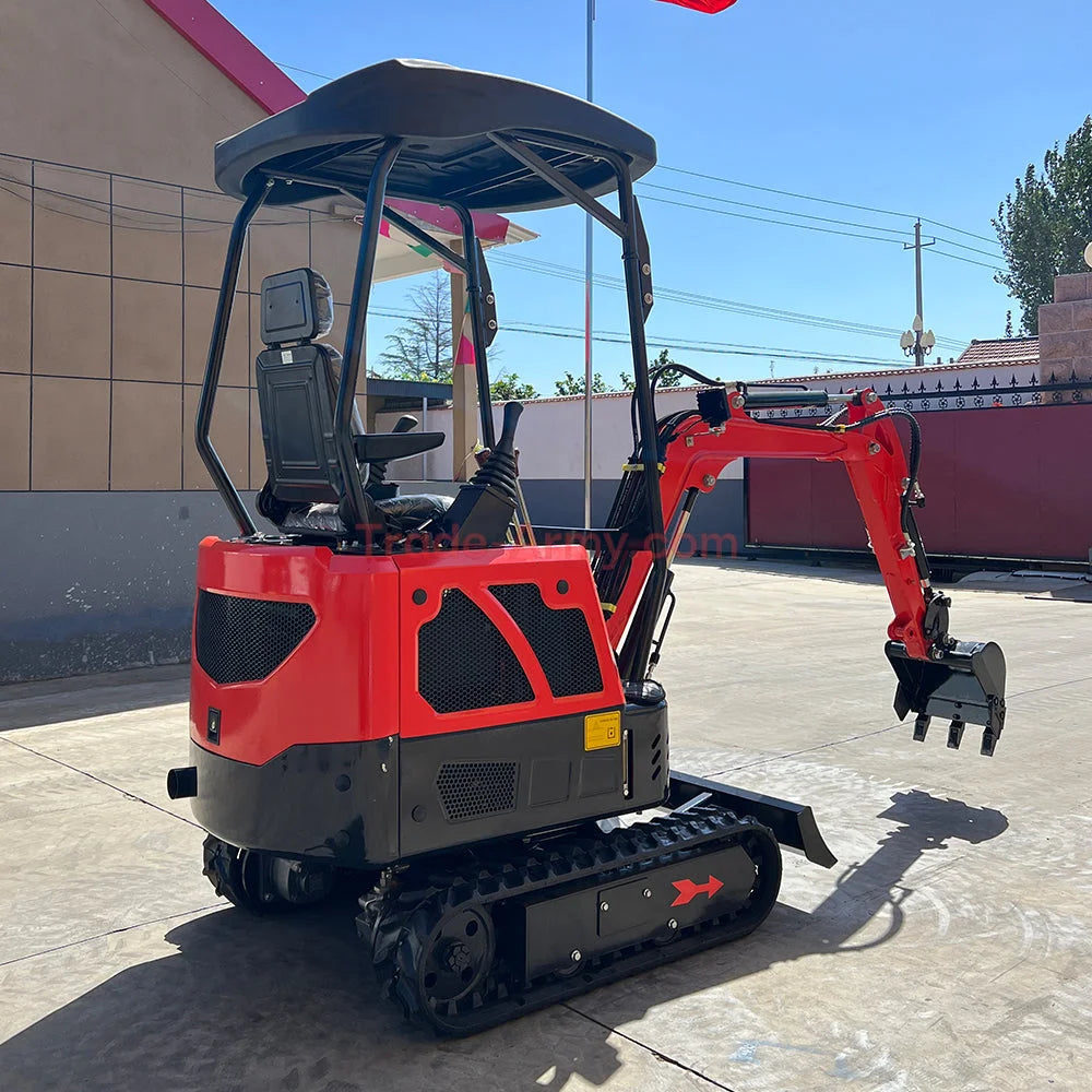 Burly 1.7-Ton Mini Excavator with Kubota D722 Engine -  Excavator from BurlyHE.com