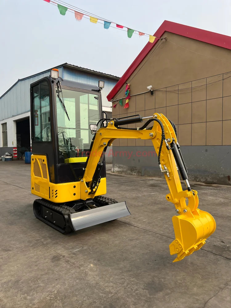 Burly 1.7-Ton Mini Excavator with Kubota D722 Engine -  Excavator from BurlyHE.com