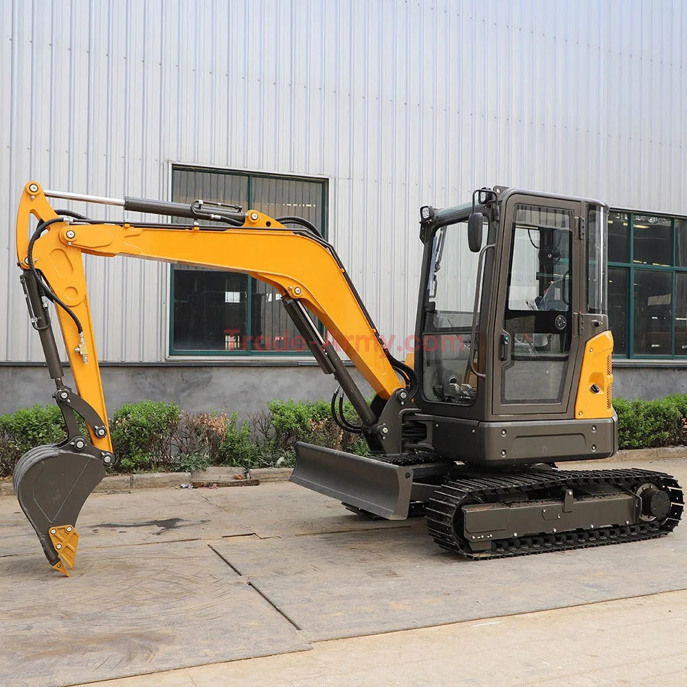 Burly 3.5 Ton Excavator with Kubota D1105 Engine -  Excavator from BurlyHE.com