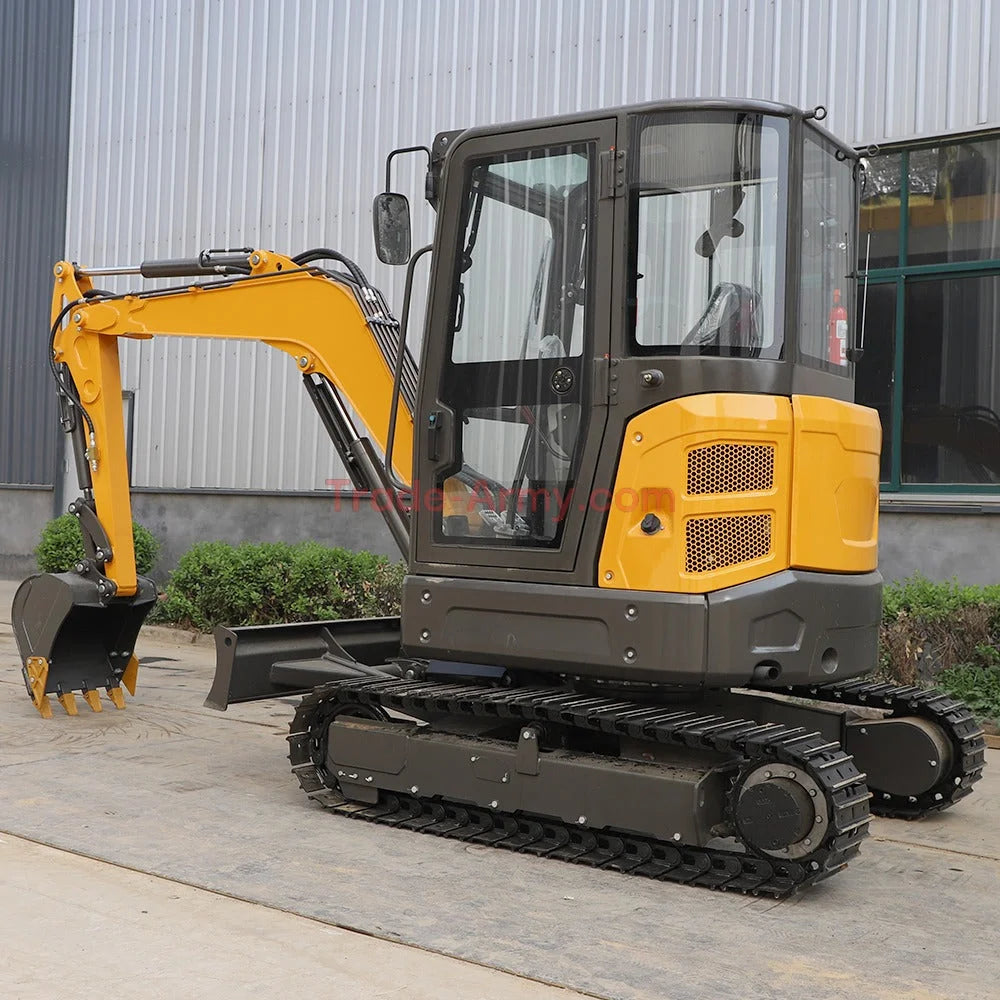 Burly 3.5 Ton Excavator with Kubota D1105 Engine -  Excavator from BurlyHE.com