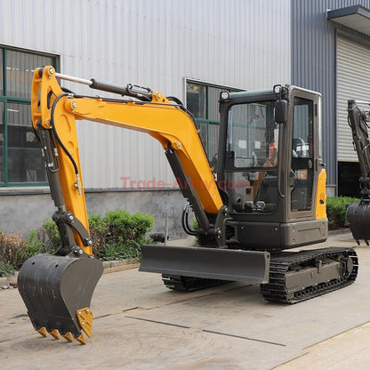 Burly 3.5 Ton Excavator with Kubota D1105 Engine -  Excavator from BurlyHE.com