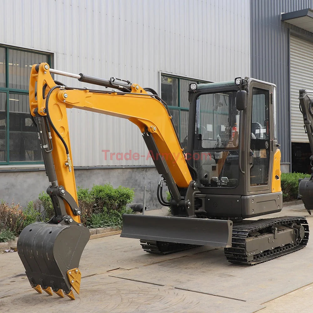 Burly 3.5 Ton Excavator with Kubota D1105 Engine -  Excavator from BurlyHE.com