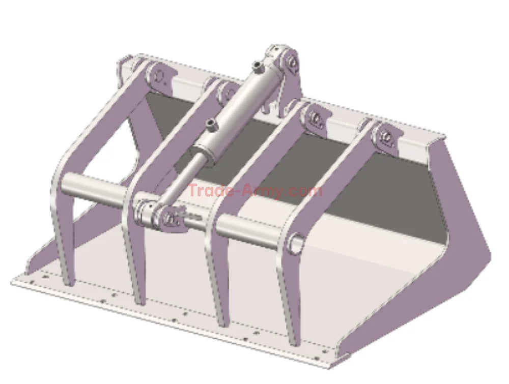 Grab Bucket for Stand-Up Skid Steers -  Mini Skid Steer from Trade-Army.com