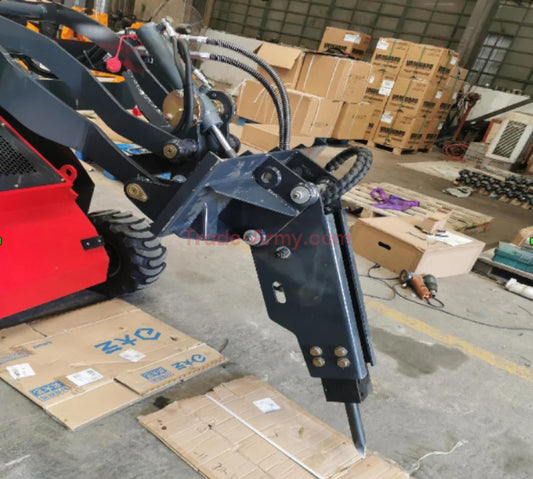 Hydraulic Breaker Attachment for Stand-up Skid Steers -  Mini Skid Steer from Trade-Army.com