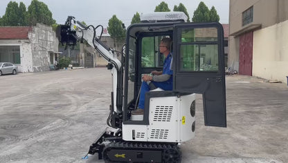 Burly 1.5-Ton Mini Excavator with Briggs & Stratton Engine